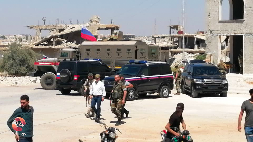 انتشار الشرطة العسكرية في درعا البلد