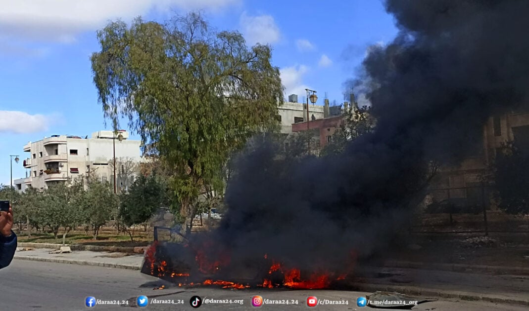 تفجير سيارة مفخخة في حي المطار بدرعا 2