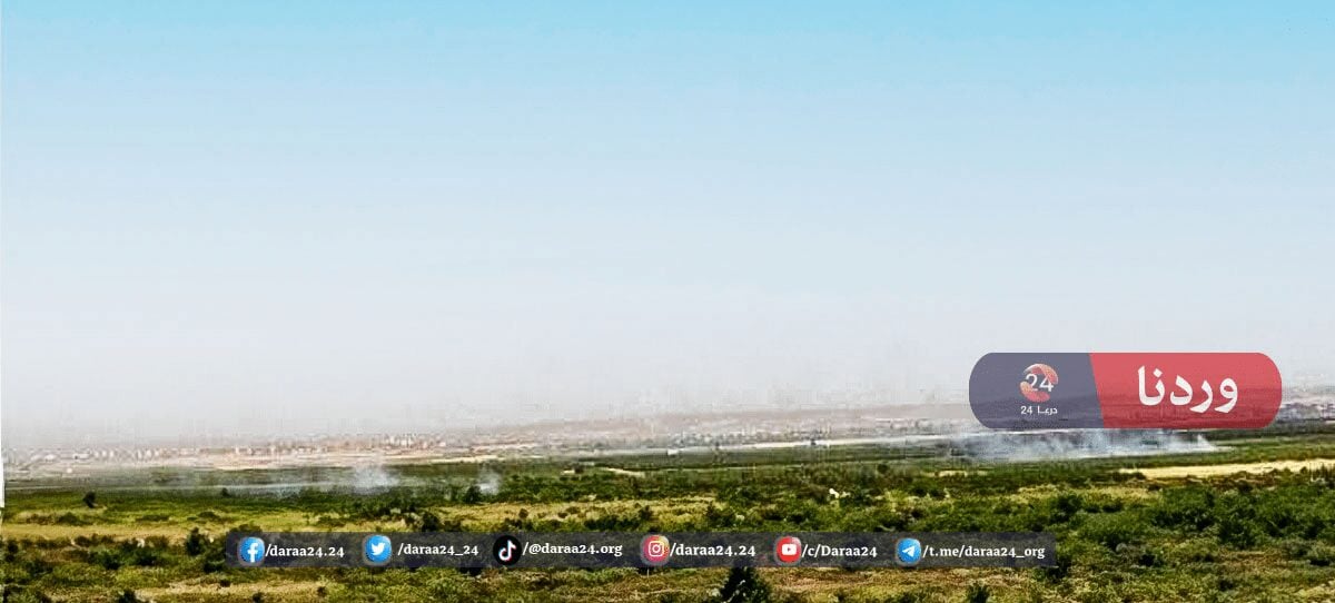 السهول المحيطة بمدينة طفس في ريف محافظة درعا الغربي