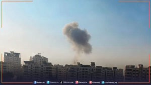 قصف إسرائيلي لمنطقة كفر سوسة في العاصمة دمشق