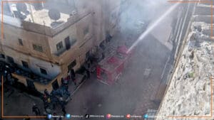 احتراق شقّة سكنية في مدينة درعا